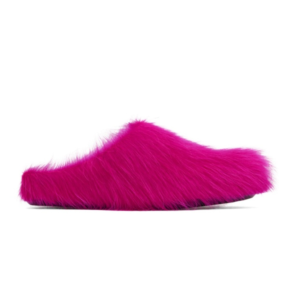 MARNI Fussbett Fuchsia slip on mules
